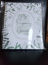 Green Floral Pregnancy Journal Memory Book for Expecting Moms Weekly Tracker