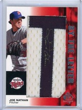 2008 Upper SP By The Letter Facsimile Patch Autograph #BL=JN Joe Nathan 2 of 10