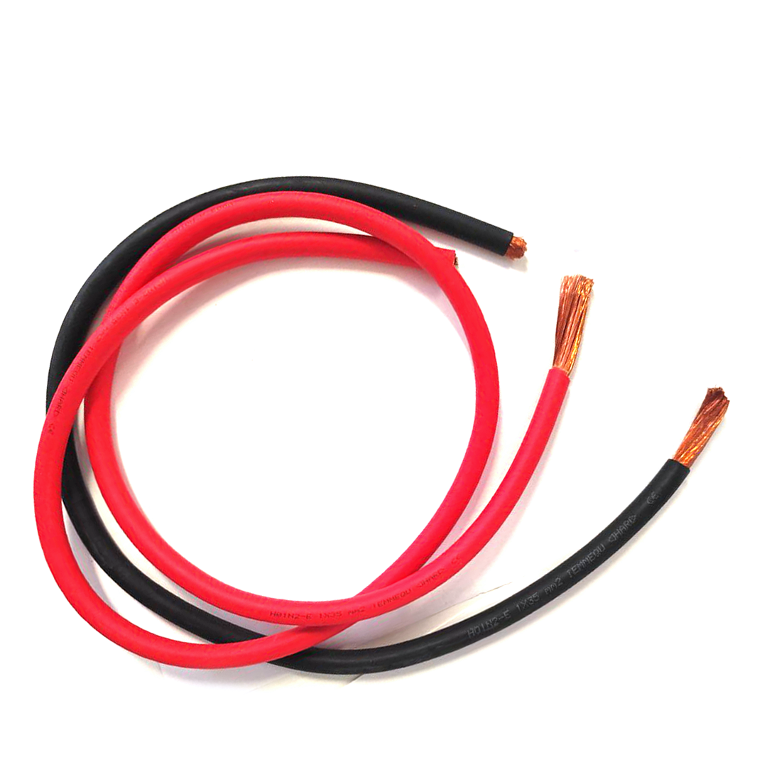 Cavo Elettrico H01N2-D 35mm² Nero Per Saldatrice Auto Moto Nautica - 1 Metro - Made In Italy