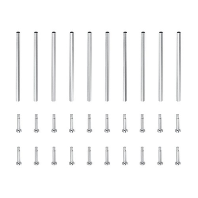 #ad 10 Pcs 20x1mm Tube Friction Pins Watch Strap Pressure Bars Pin with Rivet Ends $14.58