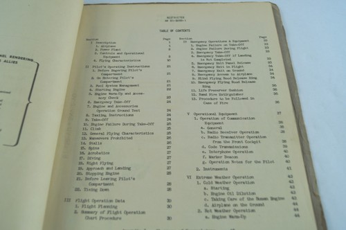 Consolidated Vultee Pilot's Flight Operation Instructions Army BT-13B-VU C252B - Picture 6 of 14