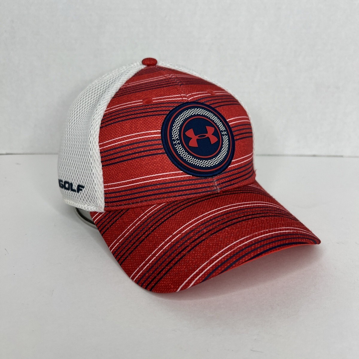 Under Armour Eagle Golf Hat Fitted Size M Mesh Cap