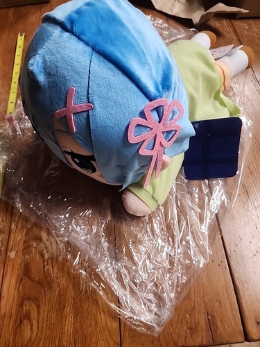 Re:Zero 15'' Rem Student Ver. Nesoberi Sega Prize Plush - Picture 4 of 5