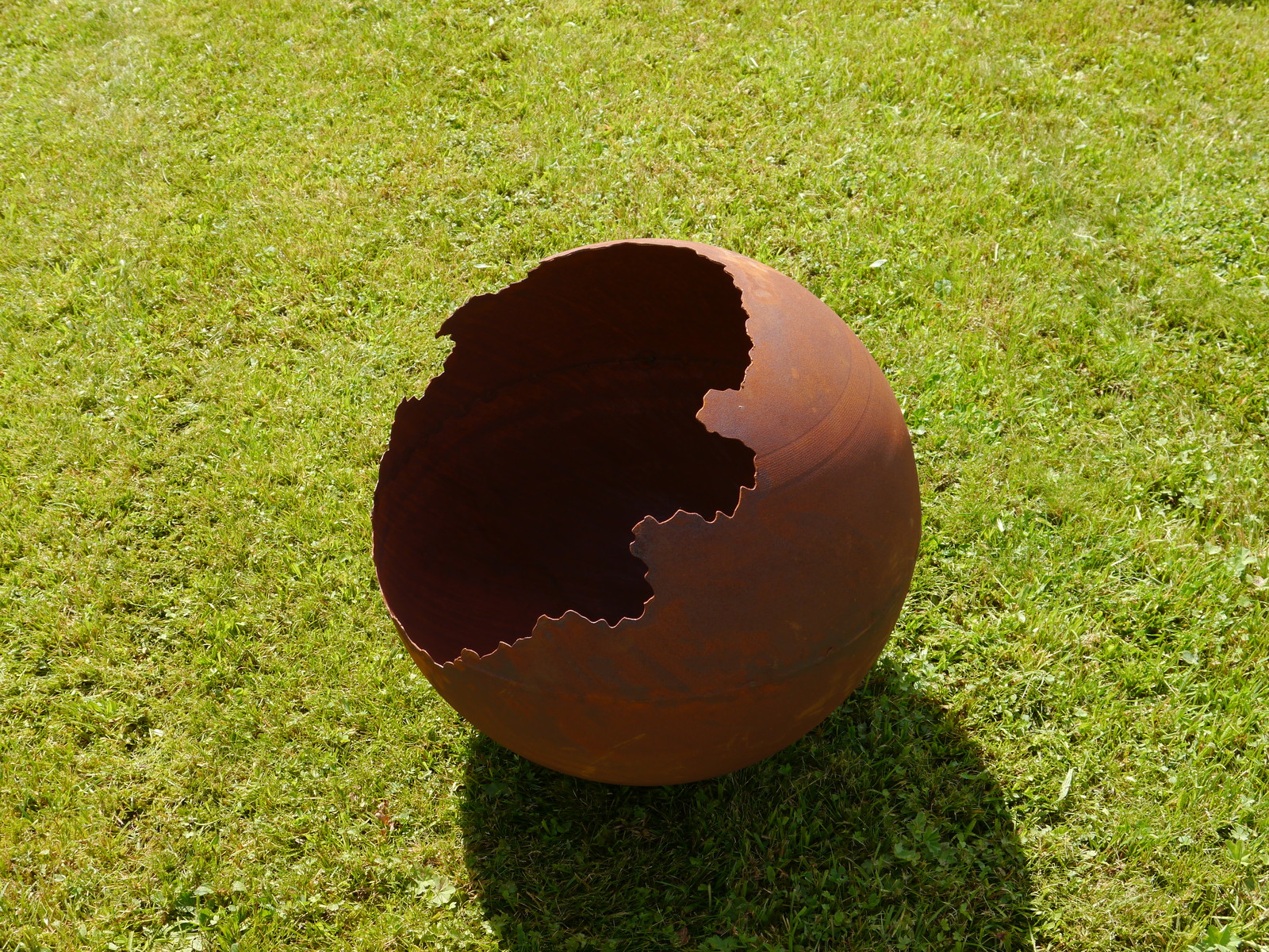 Kugel Vase Edelrost 30 - 50 cm Rost Gartendeko Rostdeko Deko Garten ...