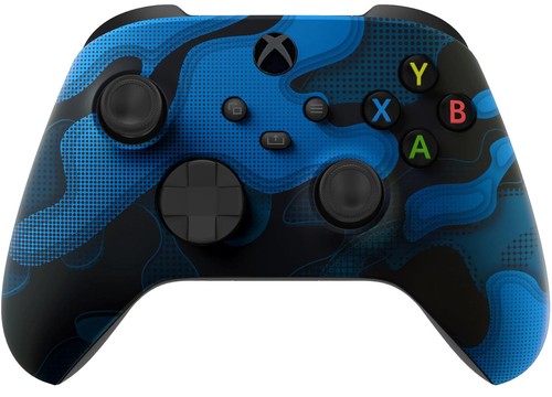 Blue Camo Silent Modz Smart Click Triggers Modded Controller for Xbox & PC - Picture 2 of 2