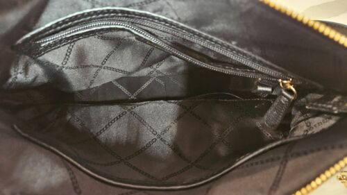 Borsa a mano Michael Kors donna media borsetta tracolla vera pelle nera MK - Foto 5 di 5