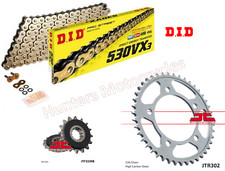 Honda VTR1000F Firestorm DID Gold X-Ring Chain and JT Quiet Sprocket Kit Set