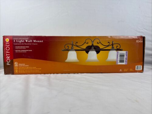 Portfolio Lola Collection 3 Light Wall Mount 82404 NEW - Picture 2 of 7