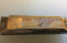 Huang Silvertone deluxe harmonica. 10 Hole. No Case used