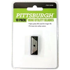 Pittsburgh 93789 Mini Utility Knife Replacement Blade 10 Pack OEM