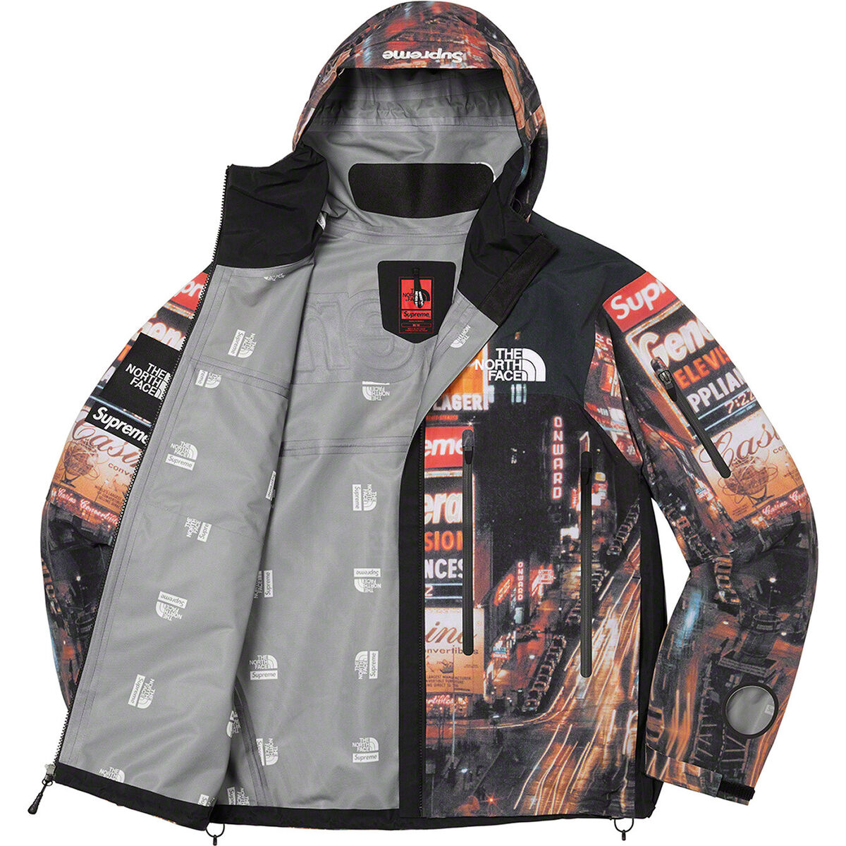 Supreme The North Face Taped Seam Shell Jacket Times square Supreme The North Face Taped Seam Shell Jacket Times square