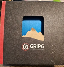 GRIP6 Minimalist Wallet RFID Protection No Loop Deep Blue Brand New