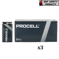 9 VOLT 9V DURACELL PROCELL PROFESSIONAL ALKALINE BATTERIES (36 PACK/ 36 EACH)