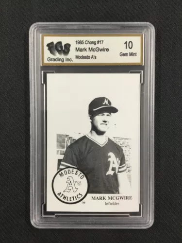 FGS 10 1985 Chong #17 Mark McGwire Modesto A's