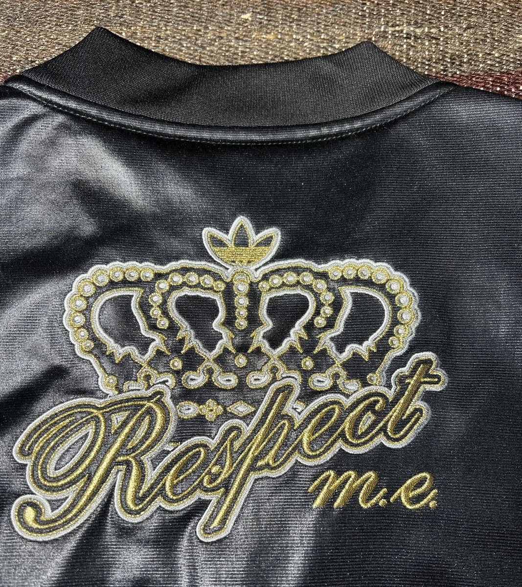 Adidas X Missy Elliot Size XS Shiny Black Gold Respect Me Adidas X Missy Elliot Size XS Shiny Black Gold Respect Me
