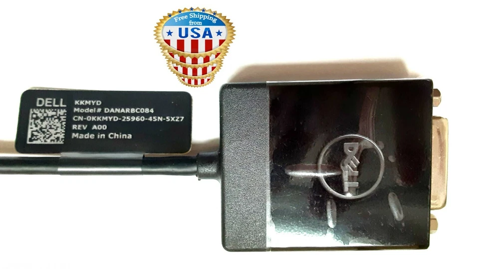 2X Genuine Dell Display Port DP/N to DVI Adapter 0KKMYD DANARBC084 Rev A00 NEW - Image 2 of 4