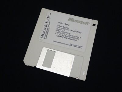 Microsoft FoxPro Setup Disk 1 Version 2.5 MS-DOS 3.5'' Diskette Rel Database Mgmt