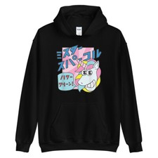 Cute Unicorn Kawaii Otaku Japan Kanji Ramen Anime Otaku Manga Unisex Hoodie