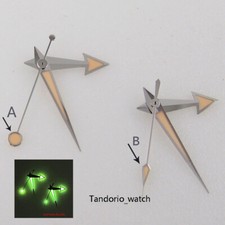 Corgeut Watch Hands Needles Set Parts Green Luminous For NH35A NH36A MIYOTA 8215