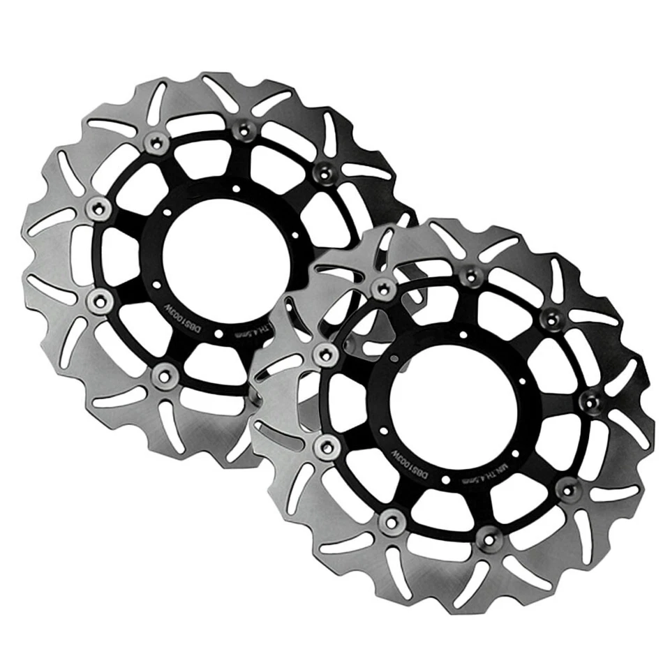 Front Rear Brake Disc Rotors Steel for Honda CBR 600 F4i 2001-2006 Motorcycle Foto 4 de 4