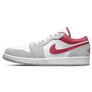 Nike Air Jordan 1 Baja Luz Gris Humo Rojo Metálico Varios Tamaños | eBay