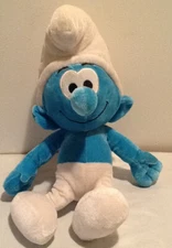 The Smurfs Movie 2011 13" Plush Toy USED NANCO Smurf