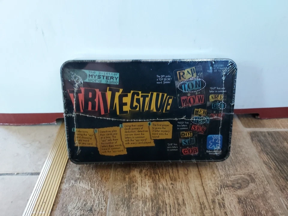 Tritective The 3-letter Mystery Word Game Age 10+ Factory Sealed Tin Educational - Image 2 of 4