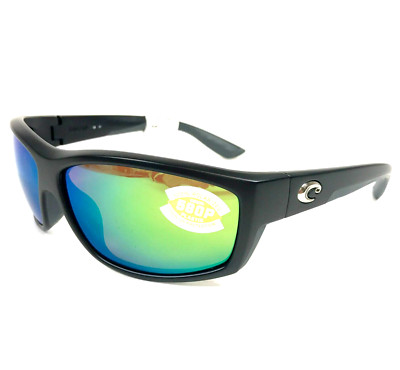 Costa Sunglasses Saltbreak 06S9020-0965 Black Frames with Green Mirrored 580P