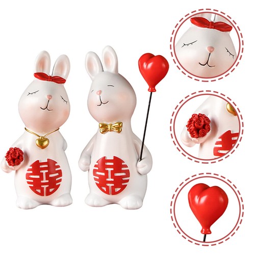 1 Engagement Decor Tisch Dekorationen Dusche Romantische Figurine - Bild 2 von 11
