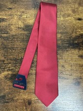 Brooks Brothers Solid Red Tie 100 Silk Men's Necktie 58"