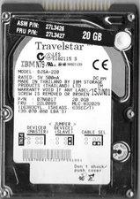 IBM TRAVELSTAR DJSA-220 20GB IDE HARD DRIVE P/N: 07N6017  MLC: H32029