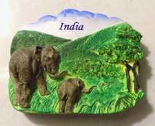 INDIA WILD ELEPHANTS MAGNET FROM INDIA