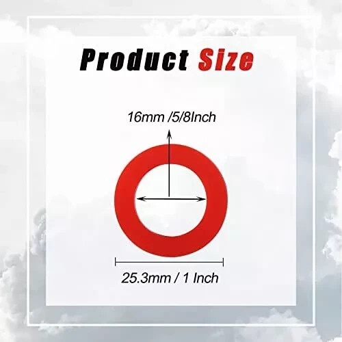 30 PCS Hose Washer Gasket, Soft Silicone, 3/4" Fitting Washing Machine Hot Water - Picture 5 of 12