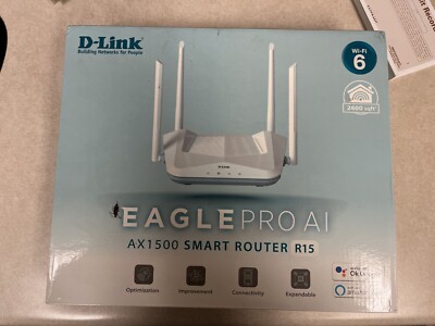 D-Link WiFi 6 Router, AX1500 Ai Series 802.11AX Smart Home Wireless Internet ...