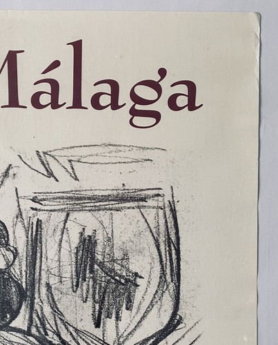 Original vintage Malaga Spanish Pablo Picasso art cool poster for my wall - Picture 6 of 7