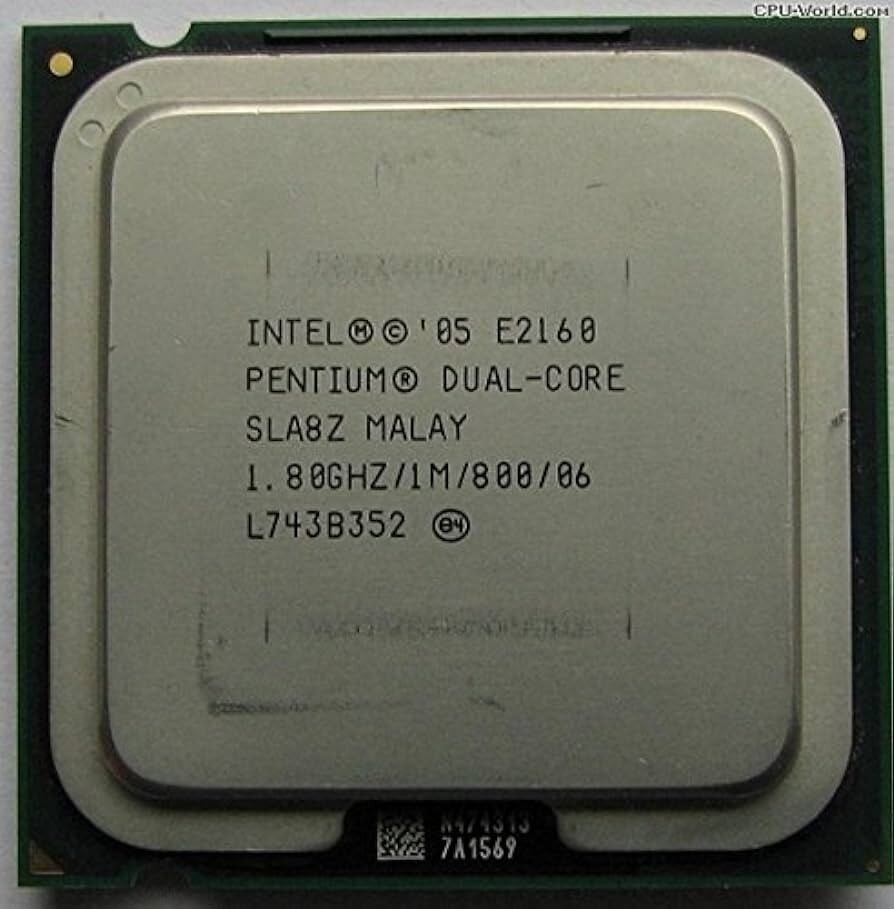 Intel Pentium E2160 Dual Core CPU (1M Cache 1.80GHz 2nd Generation