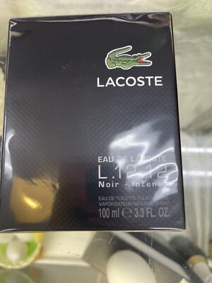Lacoste Eau de Lacoste L.12.12 Noir Intense For Him EDT 3.3 Oz