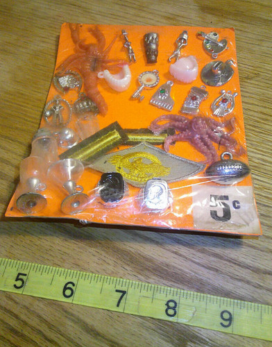 Vintage display 5c card patch charms toys #jd310