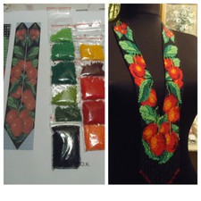 Kit for making a necklace gerdan. Beading Loom Pattern. C8