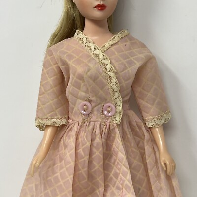 Vintage Uneeda Miss Suzette Clothes Doll Outfit Pink Robe
