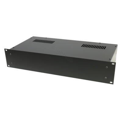 Penn Elcom 19 Zoll Rack Gehäuse 2HE 220 mm 19'' Leer Gehäuse 2U Lüftungsschlitze