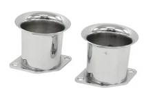 CHROME 2 1/4 VELOCITY STACKS - EMPI HPMX, WEBER IDF, DRLA DELLORTO EMPI 43-6050