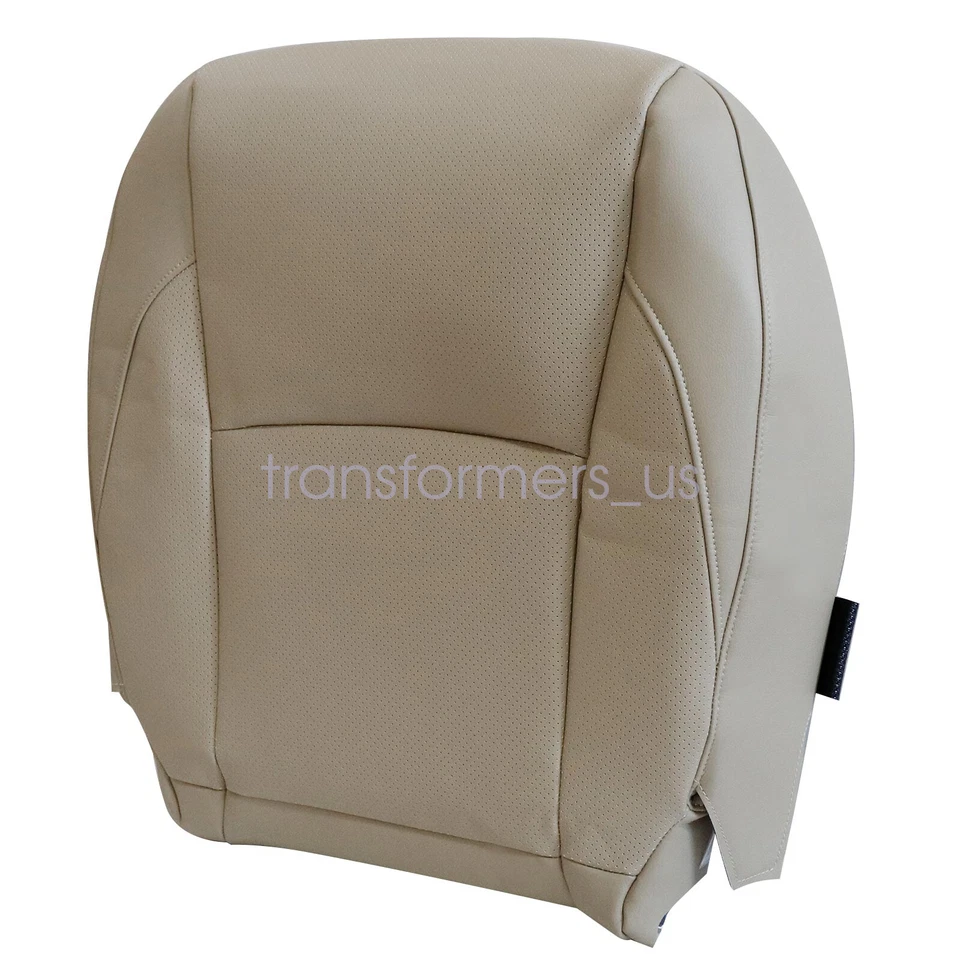 For 2007-2012 Lexus ES350 Driver & Passenger Perforated Leather Seat Cover Tan - Image 4 of 4