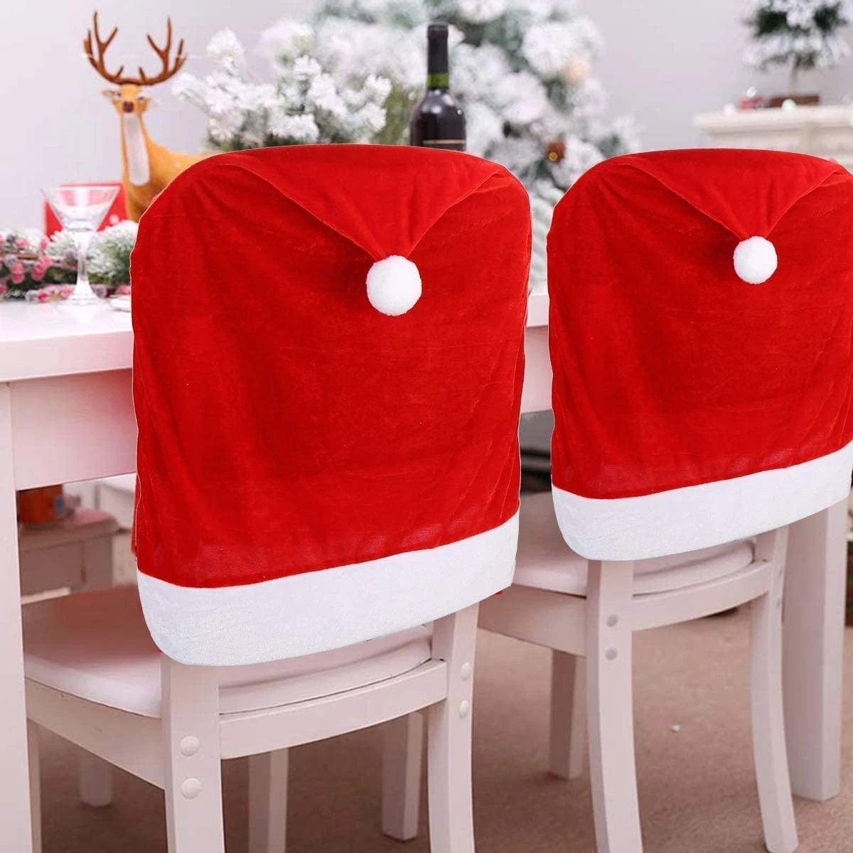 Dining chair best sale back slipcovers