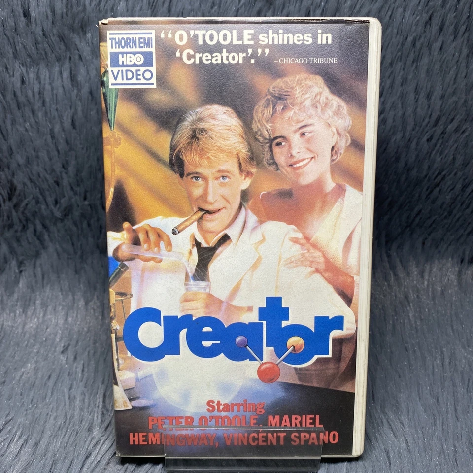 Creator VHS Tape Thorn EMI Clamshell Peter O'Toole Mariel Hemingway Movie Film Foto 2 de 4