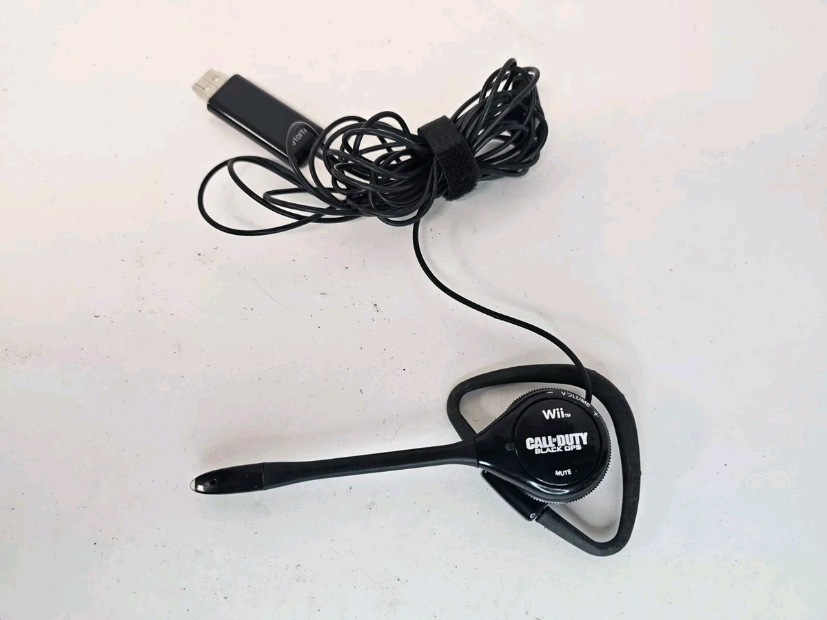 Official Wii Headbanger Call of Duty Black MW3 USB Chat Headset