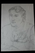 DDR Maler Professor Peuker Wolfgang Bleistift Zeichnung Original  Studien 1971