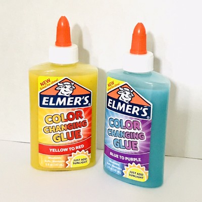 Elmer S Color Changing Glue Pack Of 2 Yellow Blue 5 Oz Great