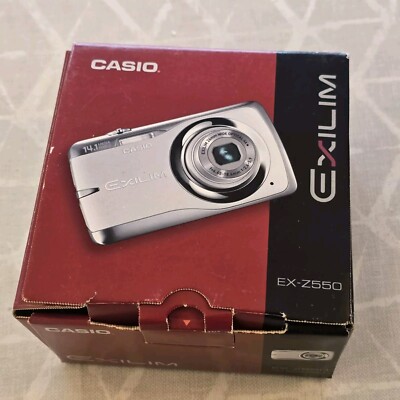CASIO EXILIM EX-Z550 Pink Digital Camera 14.1MP 4x Zoom 3.0 inch