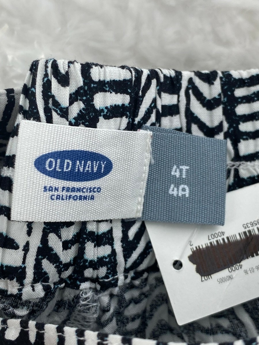 い Old Navy Toddler Girls 4T Shorts Mid-Rise Soft-Woven Pull-On Wide